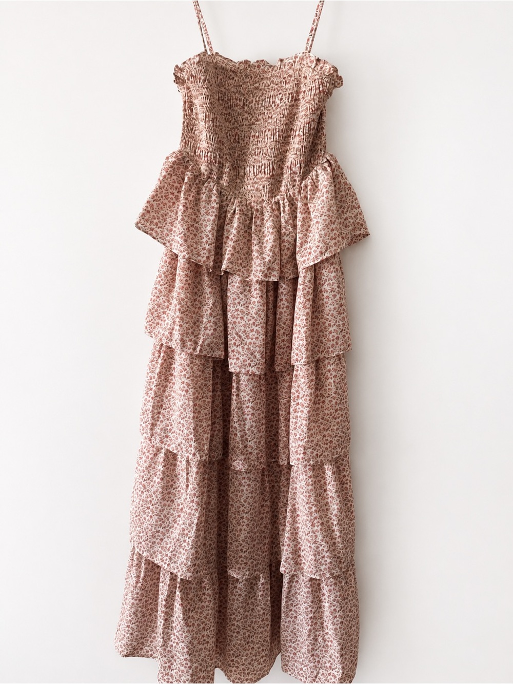 Free The Roses Smocked Maxi Dress
